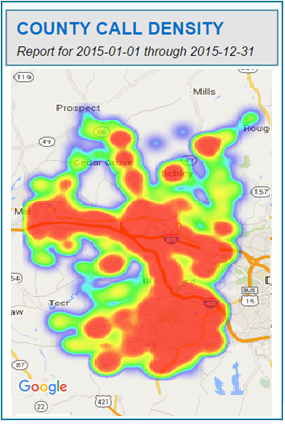 Geographic Call Density Report